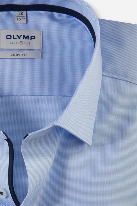 Camicia Uomo Olymp Regular Tinta unita collo Francese Manica lunga