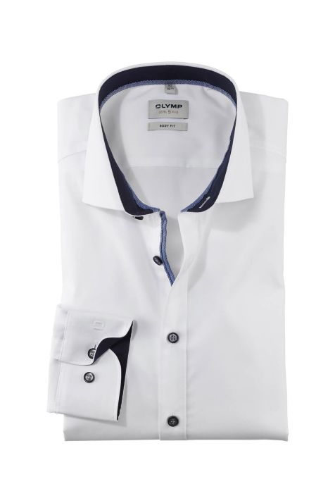Camicia Uomo Olymp Regular Tinta unita collo Francese Manica lunga