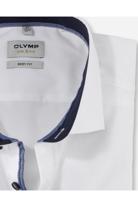Camicia Uomo Olymp Regular Tinta unita collo Francese Manica lunga