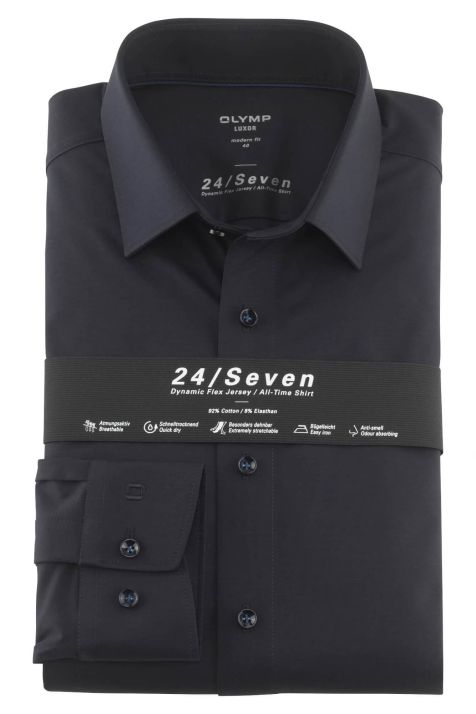 Camicia Uomo Olymp Classic Tinta unita collo Italiano Manica lunga