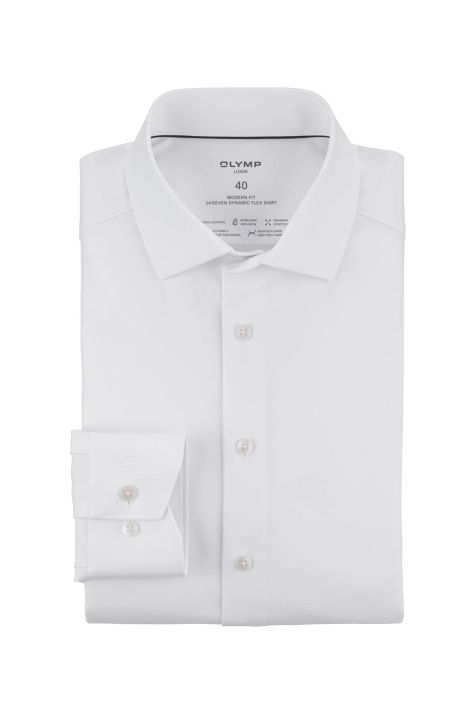 Camicia Uomo Olymp Classic Tinta unita collo Francese Manica lunga