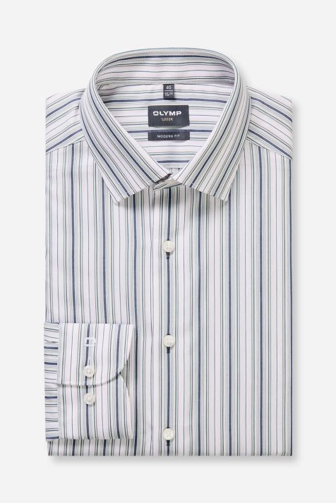 Camicia Uomo Olymp Classic Righe collo Francese Manica lunga