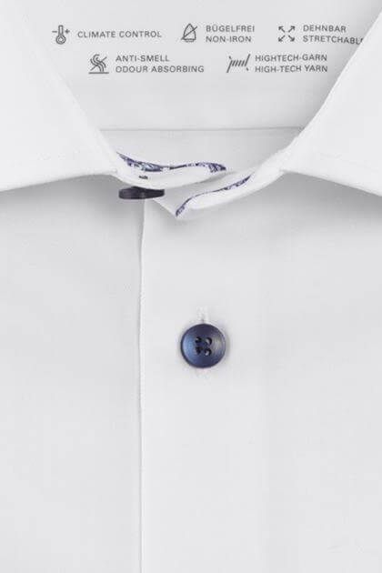 Camicia Uomo Olymp Classic Tinta unita collo Francese Manica corta