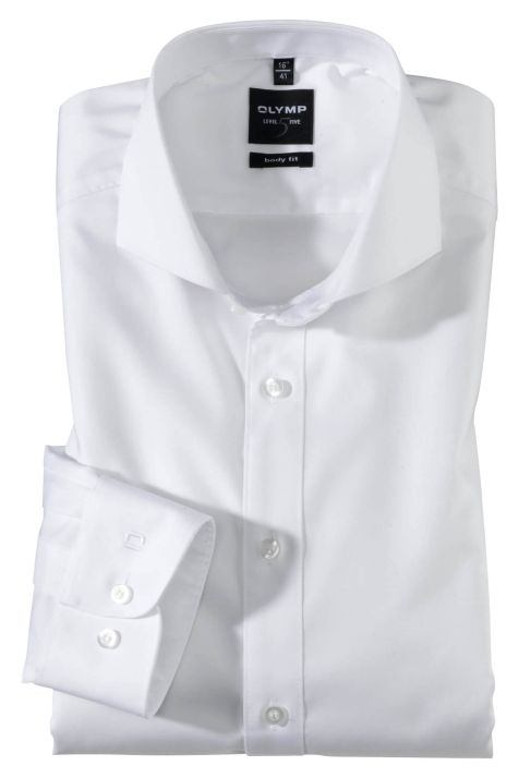 Camicia Uomo Olymp Regular Tinta unita collo Francese Manica lunga
