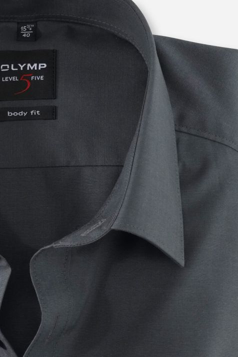 Camicia Uomo Olymp Regular Tinta unita collo Italiano Manica lunga