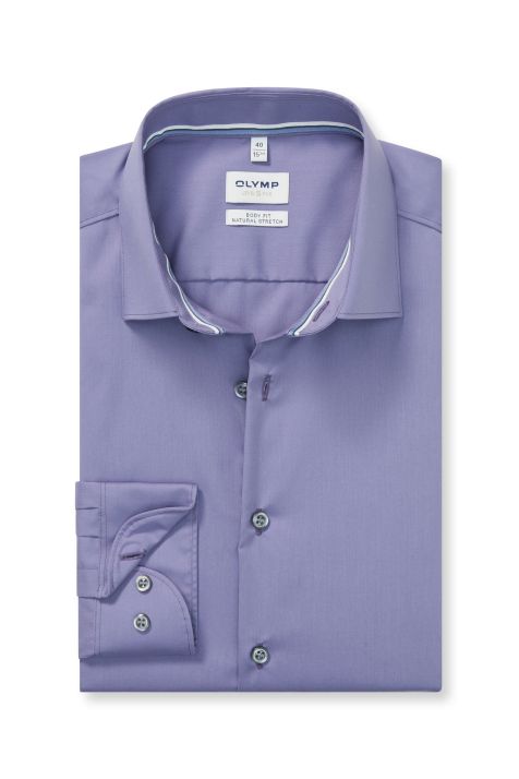Camicia Uomo Olymp Regular Tinta unita collo Francese Manica lunga