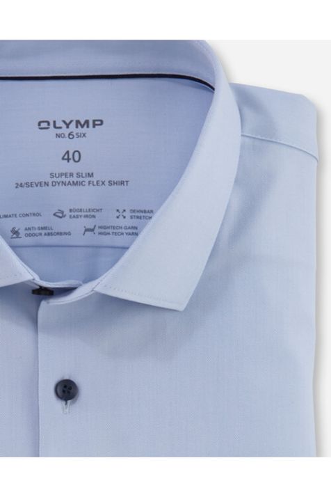 Camicia Uomo Olymp Slim Tinta unita collo Francese Manica lunga