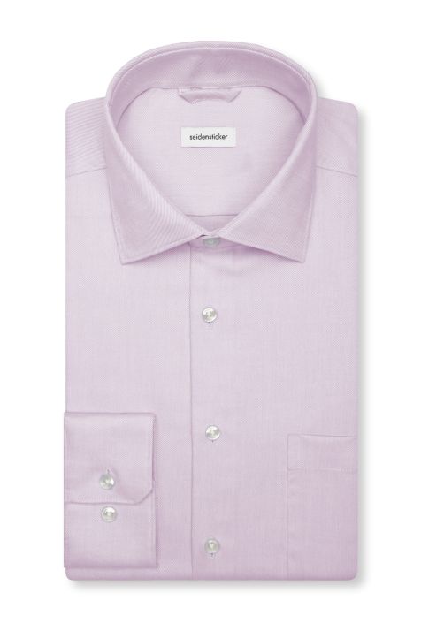 Camicia Uomo Seidensticker Regular No Stiro Tinta unita collo Italiano Manica lunga