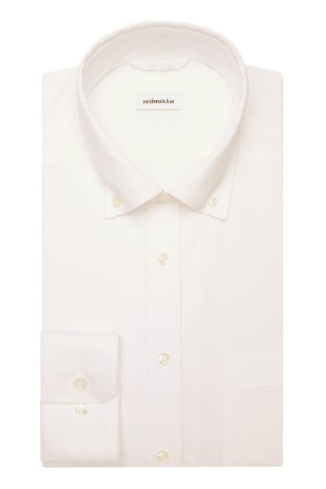 Camicia Uomo Seidensticker Regular No Stiro collo Button down Manica lunga
