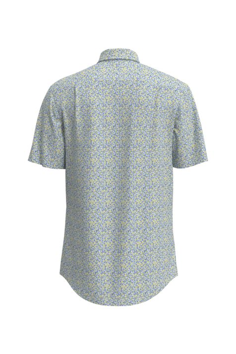 Camicia Uomo Seidensticker Regular No Stiro Fantasia collo Button down Manica corta
