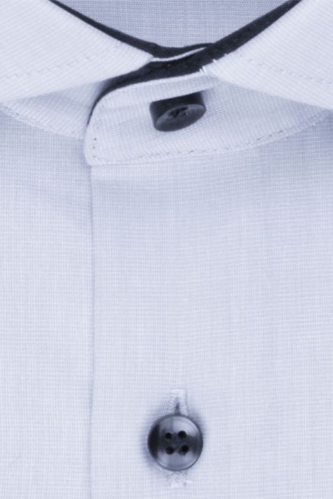 Camicia Uomo Seidensticker Regular No Stiro Tinta unita collo Italiano Manica lunga