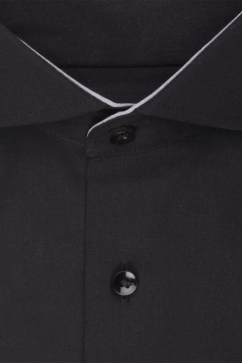 Camicia Uomo Seidensticker Regular No Stiro Tinta unita collo Italiano Manica lunga