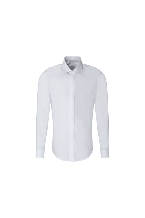 Camicia Uomo Seidensticker Regular Tinta unita collo Italiano Manica lunga