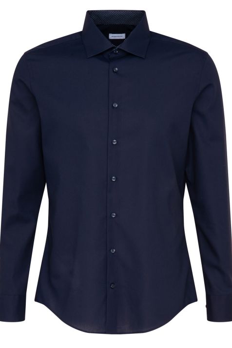 Camicia Uomo Seidensticker Regular No Stiro Tinta unita collo Italiano