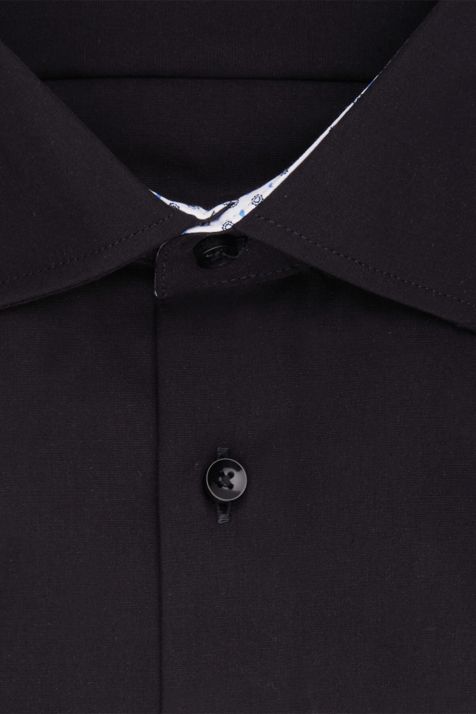 Camicia Uomo Seidensticker Slim No Stiro Tinta unita collo Italiano Manica lunga