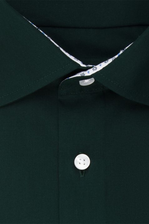 Camicia Uomo Seidensticker Slim No Stiro Tinta unita collo Italiano Manica lunga
