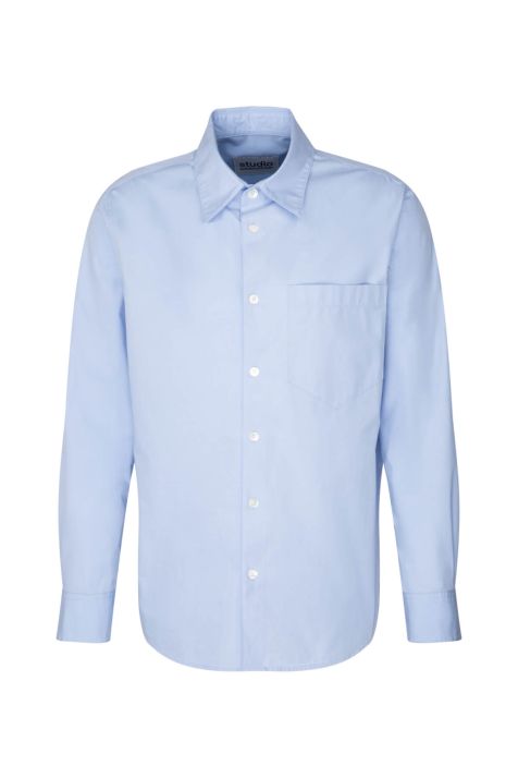 Camicia Uomo Seidensticker Regular No Stiro Tinta unita collo Italiano Manica lunga