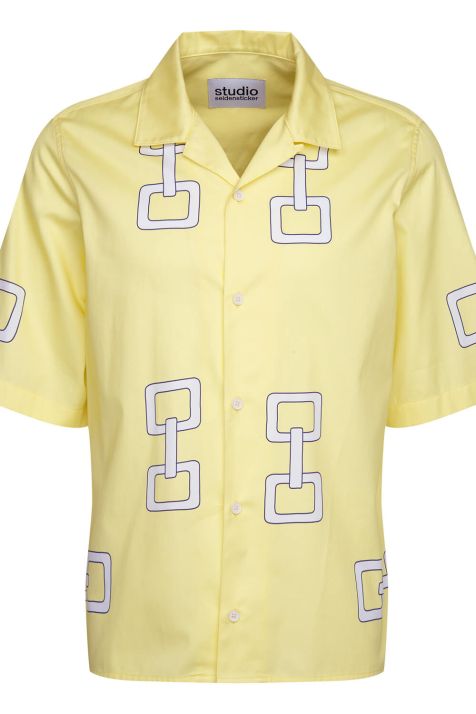 Camicia Uomo Seidensticker Regular No Stiro Fantasia collo Coreano Manica corta
