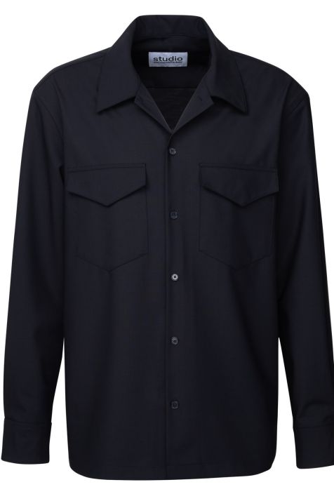 Camicia Uomo Seidensticker Regular No Stiro Tinta unita collo Coreano Manica lunga