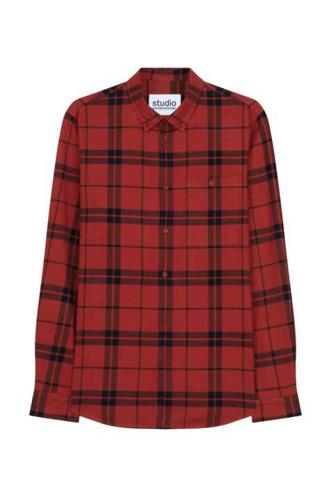 Camicia Uomo Seidensticker Regular No Stiro Quadri collo Button down Manica lunga