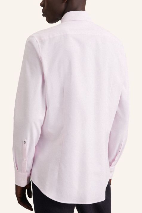 Camicia Uomo Seidensticker Slim No Stiro collo Italiano Manica lunga