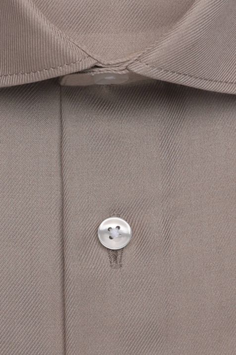 Camicia Uomo Seidensticker Slim No Stiro Tinta unita collo Italiano Manica lunga