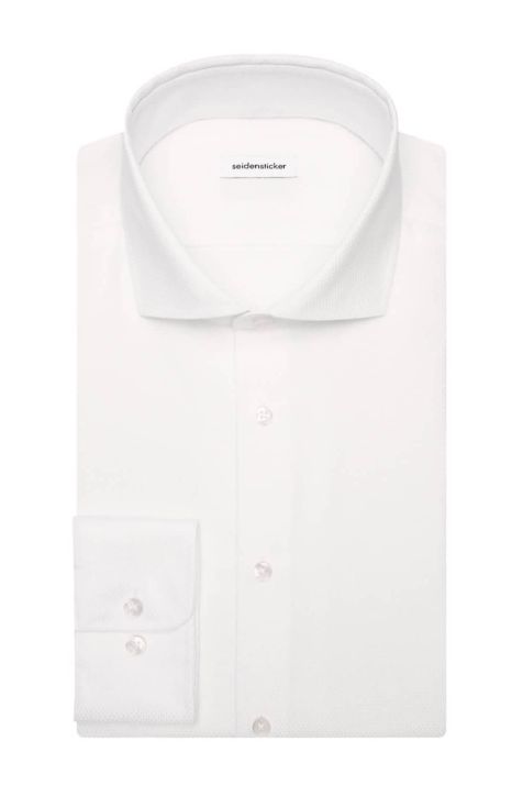 Camicia Uomo Seidensticker Slim No Stiro Fantasia collo Italiano Manica lunga