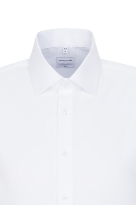 Camicia Uomo Seidensticker Slim No Stiro Tinta unita collo Italiano Manica lunga