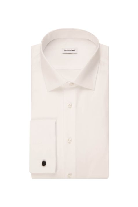 Camicia Uomo Seidensticker Slim No Stiro Tinta unita collo Italiano Manica lunga