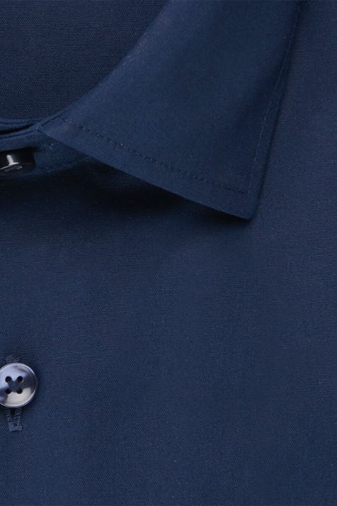 Camicia Uomo Seidensticker Slim No Stiro Tinta unita collo Italiano Manica lunga