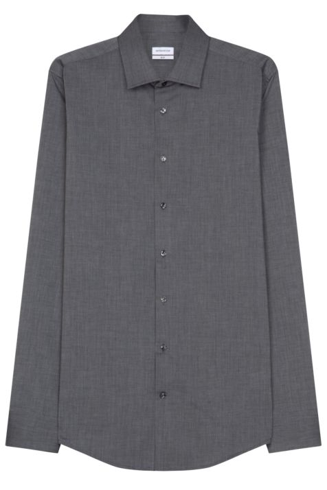 Camicia Uomo Seidensticker Slim No Stiro Tinta unita collo Italiano