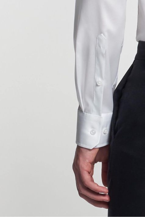 Camicia Uomo Seidensticker Slim No Stiro Tinta unita collo Italiano Manica lunga