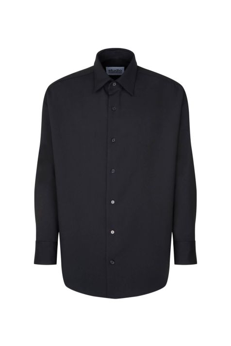 Camicia Uomo Seidensticker Comfort No Stiro Tinta unita collo Italiano Manica lunga