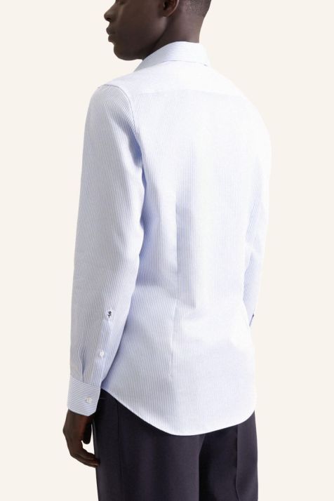 Camicia Uomo Seidensticker Regular No Stiro Righe collo Italiano