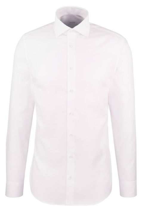 Camicia Uomo Seidensticker Regular No Stiro Fantasia collo Italiano Manica lunga