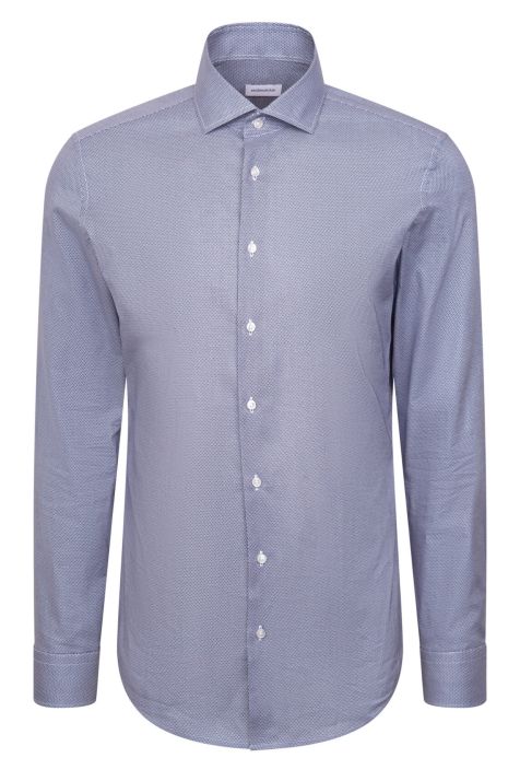 Camicia Uomo Seidensticker Slim No Stiro Fantasia collo Italiano