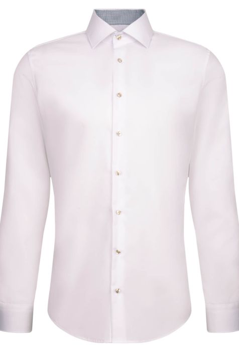 Camicia Uomo Seidensticker Slim No Stiro Tinta unita collo Italiano