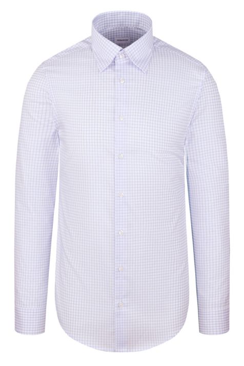 Camicia Uomo Seidensticker Slim No Stiro Quadri collo Italiano