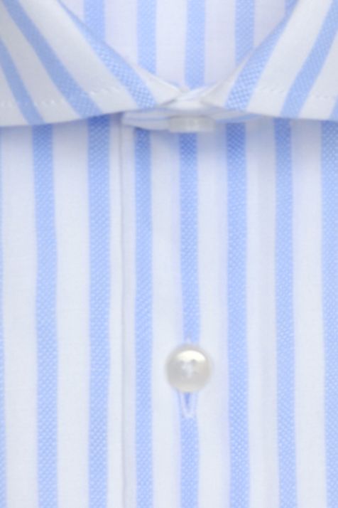 Camicia Uomo Seidensticker Slim No Stiro Righe collo Italiano Manica lunga