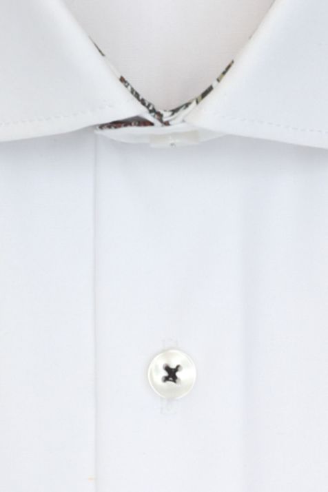 Camicia Uomo Seidensticker Regular No Stiro Tinta unita collo Italiano Manica lunga