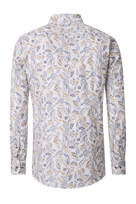 Camicia Uomo Venti Regular Fantasia collo Italiano Manica lunga