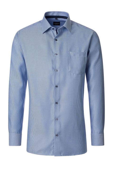 Camicia Uomo Venti Comfort Tinta unita collo Italiano Manica lunga