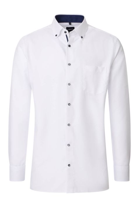 Camicia Uomo Venti Comfort Tinta unita collo Italiano Manica lunga