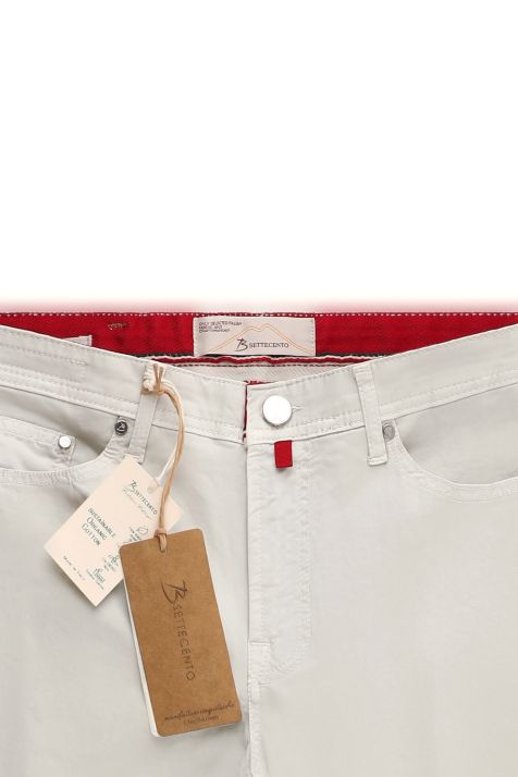 Pantalone Uomo B-Settecento Chino Slim Tinta unita 97% cotone 3% elastan