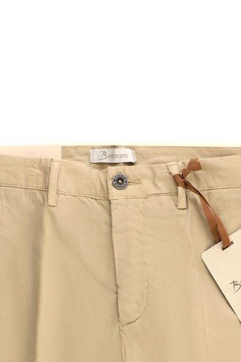 Pantalone Uomo B-Settecento Bermuda Slim Tinta unita 97% cotone 3% elastan