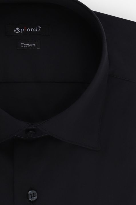 Camicia Uomo Aplomb Regular Tinta unita 97% cotone 3% elastan collo Italiano Manica lunga