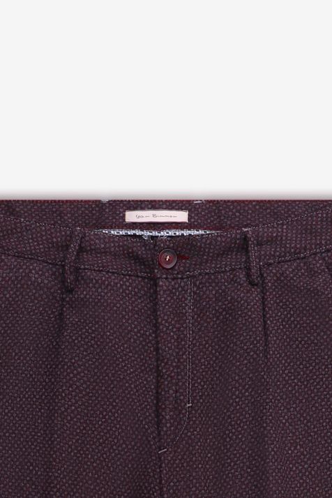 Pantalone Uomo Yan Simmon Chino Slim Micro disegno 60% lana 35%pl 5%pa