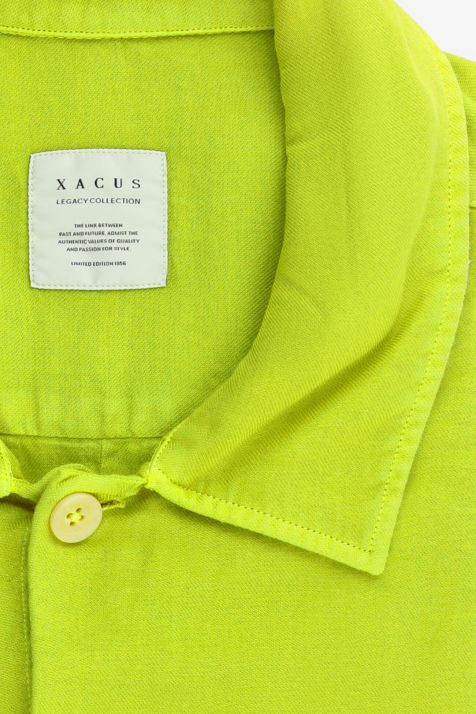 Camicia Uomo Xacus Regular Tinta unita 100% cotone collo Francese Manica lunga