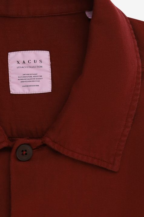 Camicia Uomo Xacus Regular Tinta unita 100% cotone collo Francese Manica lunga