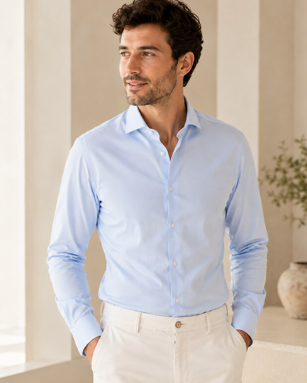 Camicia uomo Slim Fit dalla vestibilità aderente